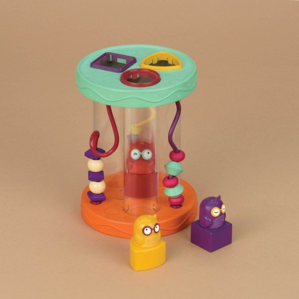 B.Toys Sorter kształtów i kolorów z dźwiękiem Hooty–Hoo
