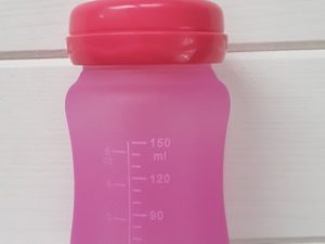 Butelka Termo SZKLANA w silikonie Bo Jungle 150 ml Różowa www.zuczek-zabawki.pl