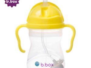 B.BOX Innowacyjny bidon ze słomką niekapek cytrynowy