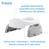 2w1 Potette: Nocnik dla dziecka i nakładka na toaletę, biało-niebieski