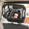A3Baby&Kids Lusterko z lampką LED do obserwacji dziecka w aucie z pilotem