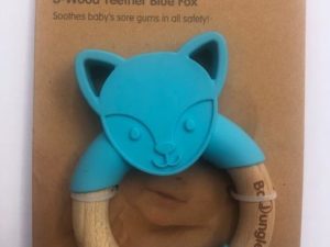 Gryzak drewniany – silikonowy ANMALS Blue Fox Bo Jungle