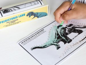 Rex London Kolorowanka malowanka w rolce Dinozaury