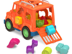 B.Toys Ciężarówka SAFARI z klockami SORTERAMI Safari 12m+
