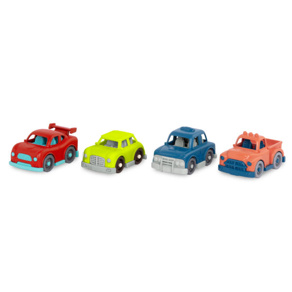 B.Toys Zestaw 4 małych autek 4 MINI RIDERS z Pick-upem