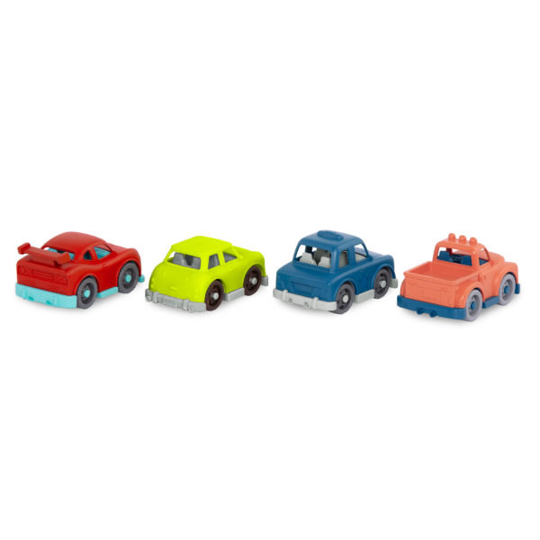 B.Toys Zestaw 4 małych autek 4 MINI RIDERS z Pick-upem