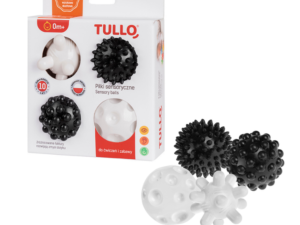 Tullo Piłki piłeczki sensoryczne czarno-białe Sensory balls 4 szt.