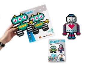 Fat Brain Toys Puzzle Puzzelki Pixelki Jixelz Roboty 700 elementów