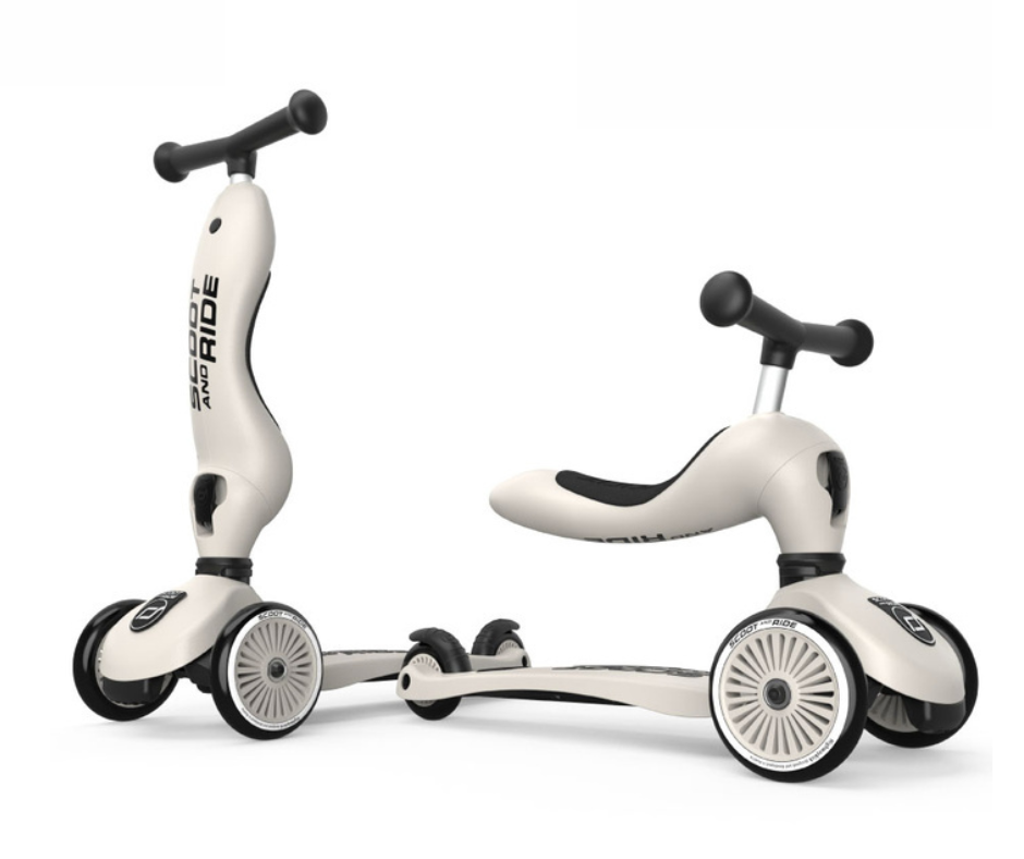 SCOOT AND RIDE Jeździk i hulajnoga 1-5lat Highwaykick1 2w1 Ash