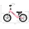 KIDWELL Rowerek biegowy REBEL dla dziewczynki Pink