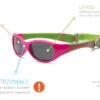 Real Shades Okulary przeciwsłoneczne dla dzieci Explorer Blue/ Light Blue 0-2lat