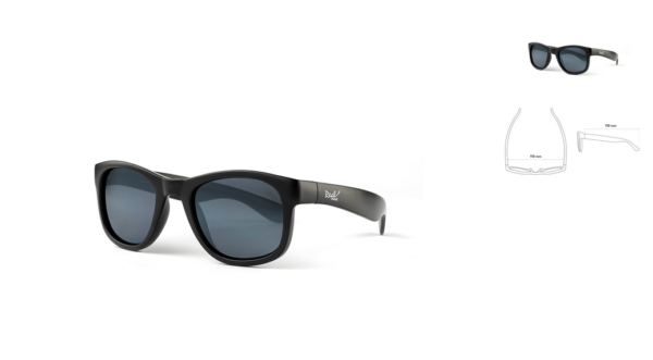 Real Shades Okulary przeciwsłoneczne dla dzieci Surf Black 2-4lat