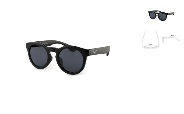 Real Shades Okulary przeciwsłoneczne dla dzieci Chill Black Fashion 2-4lata