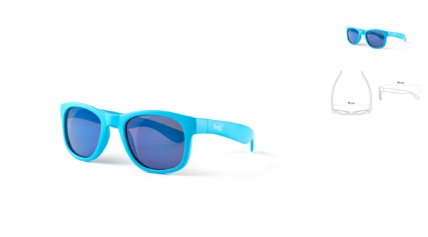 Real Shades Okulary przeciwsłoneczne dla dzieci Surf Neon Blue 0-3lata