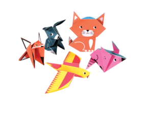 Rex London Papier dwustronny origami do tworzenia zwierząt