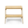 B.Toys Drewniany podest-taboret z antypoślizgiem Peek-a-Boost – wersja KREMOWA