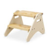 B.Toys Drewniany podest-taboret z antypoślizgiem Peek-a-Boost – wersja KREMOWA