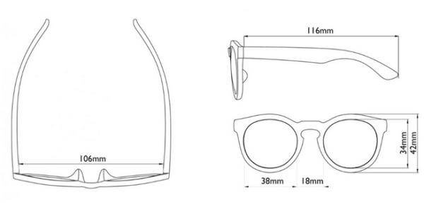 Real Shades Okulary przeciwsłoneczne dla dzieci Chill - Steel Blue Fashion 2-4