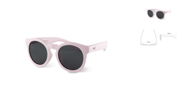 Real Shades Okulary przeciwsłoneczne dla dzieci Dusty Rose Fashion 0-2lat