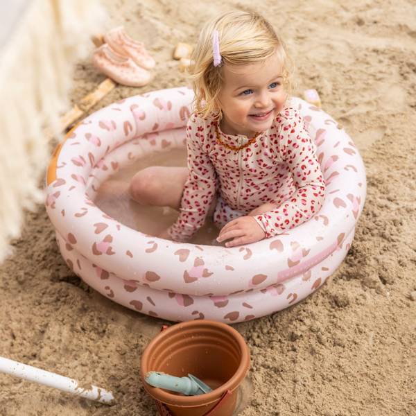 The Swim Essentials Basenik dla dzieci 60 cm Leopard Old Pink