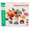 Lelin Drewniane Magnesy farma 24szt