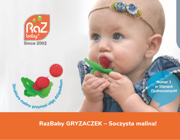RaZbaby Gryzak Soczysta Malina 3m+