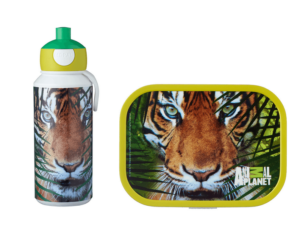 Mepal Zestaw Śniadaniówka lunchbox + bidon Campus Animal Planet Tiger
