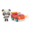 B.Toys Zestaw 3 miękkich AUTEK sensorycznych z Pandą