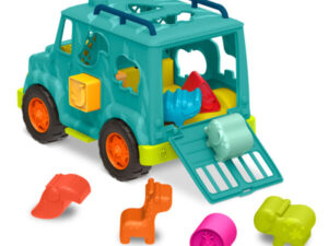 B.Toys ciężarówka RATUNKOWA dla zwierząt z klockami SORTERAMI Rollin’ Animal Rescue