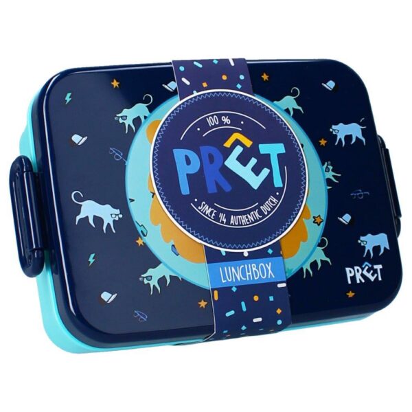 PRET Lunchbox Tiger Navy