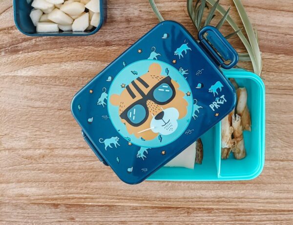 PRET Lunchbox Tiger Navy