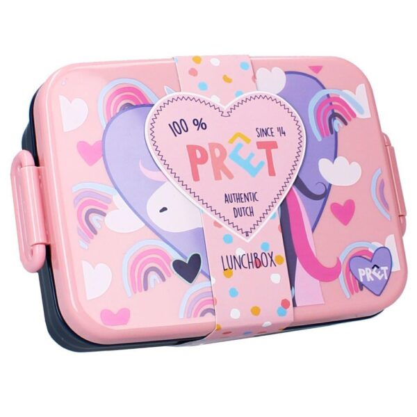 PRET Lunchbox Unikorn Heart PINK