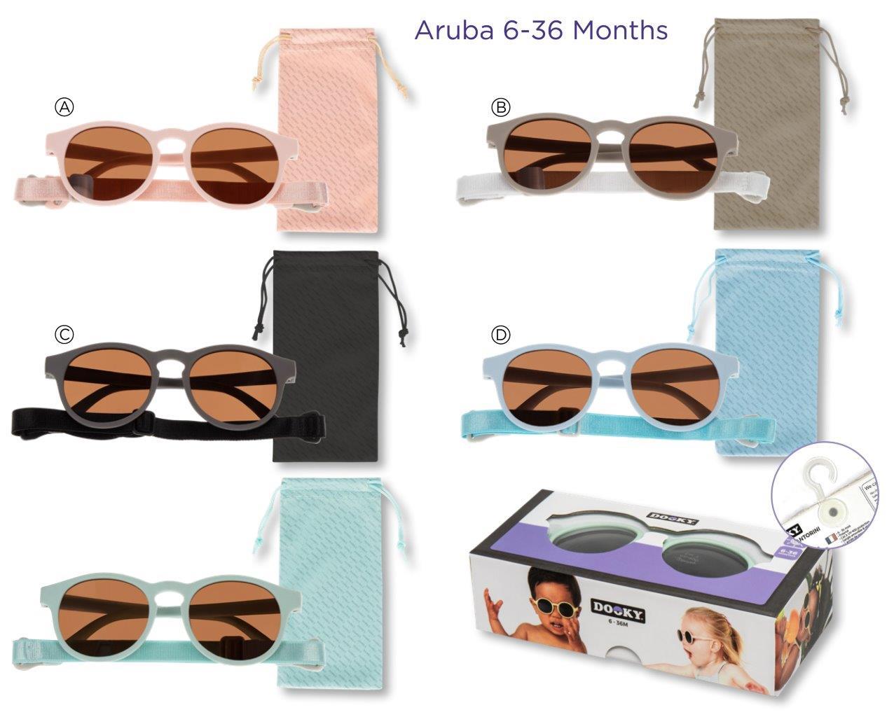 Dooky Okulary przeciwsłoneczne Aruba PINK 6-36m (2)