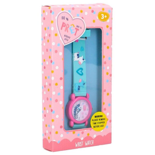 PRET Zegarek dla dzieci HappyTimes Zebra pink mint