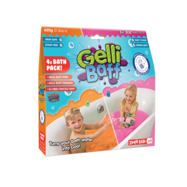 Zimpli Kids Magiczny proszek do kąpieli Gelli Baff różowypomarańczowy 3+