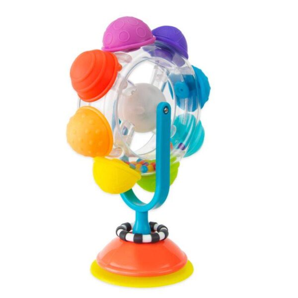 Sassy Świecący kołowrotek tęczowy zabawka sensoryczna 6m+