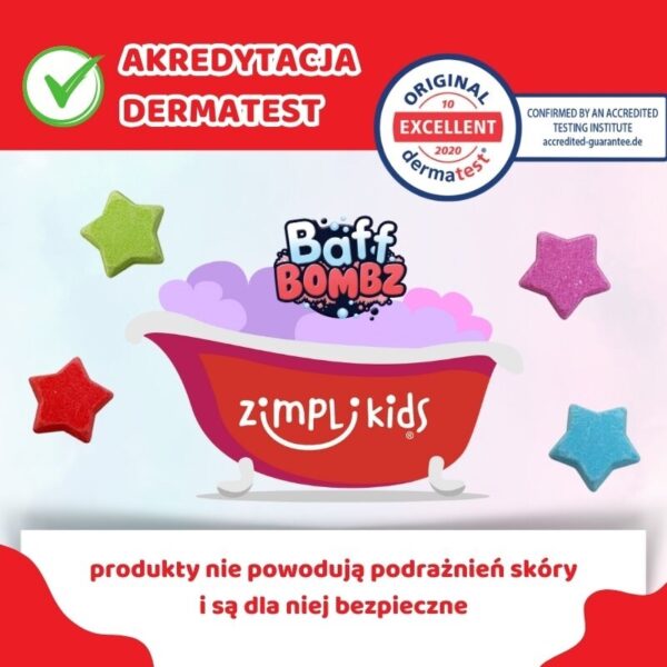 Zimpli Kids Gwiazdka do kąpieli zmieniająca kolor wody Baff Bombz 3+