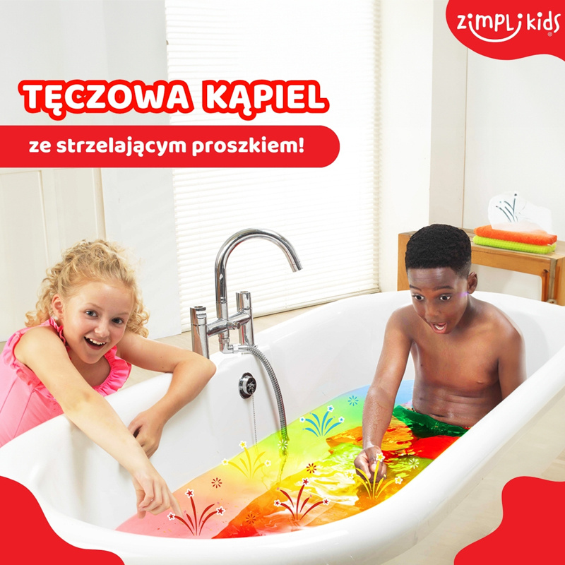 Zimpli Kids Strzelający proszek do kąpieli Crackle Baff Colours 3+ (4)