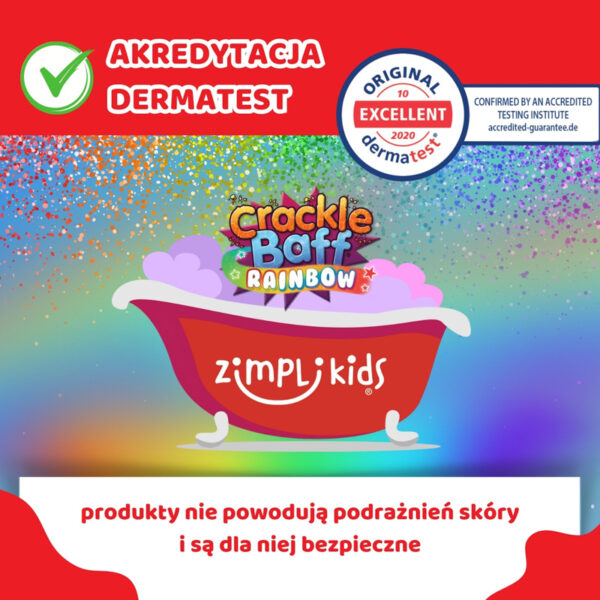 Zimpli Kids Strzelający proszek do kąpieli Crackle Baff Colours 3+ (4)