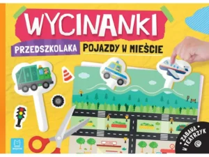 Aksjomat Wycinanki przedszkolaka Pojazdy w mieście Zabawa w teatrzyk 4+