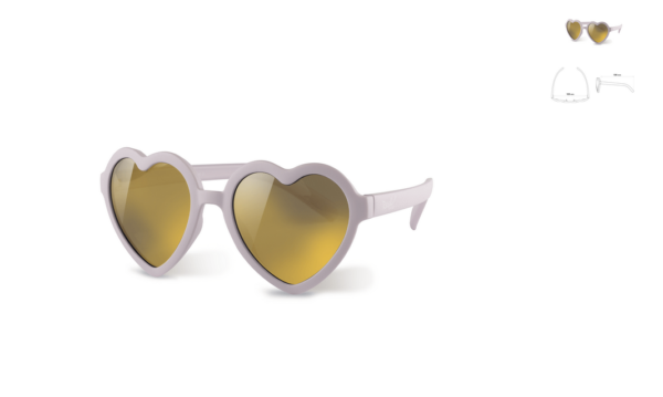 Real Shades Okulary przeciwsłoneczne dla dzieci Heart Lilac 4-7lat