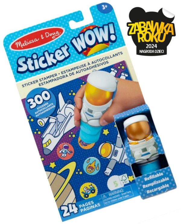 Melissa and Doug Sticker WOW! Stempelki z naklejkami Astronauta