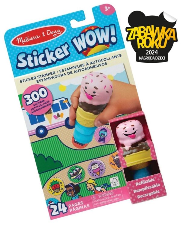 Melissa and Doug Sticker WOW! Stempelki z naklejkami Lody