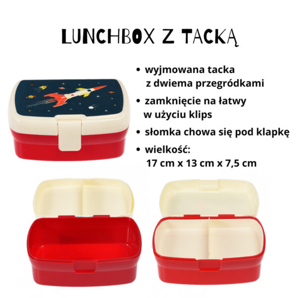 Rex London Zestaw śniadaniowy lunchbox i bidon Kosmos