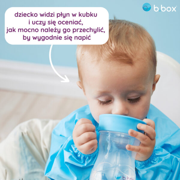 b.box Kubek treningowy 240 ml błękitny 12m+