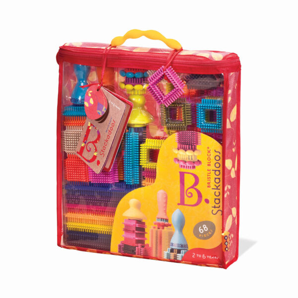 B.Toys Klocki jeżyki w torbie Bristle Block Stackadoos 68el.