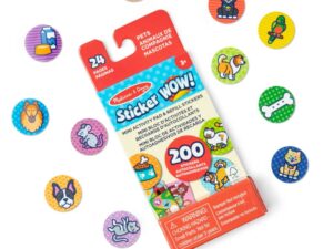 Melissa and Doug Notesik z naklejkami uzupełniającymi Sticker WOW! Zwierzątka 200szt