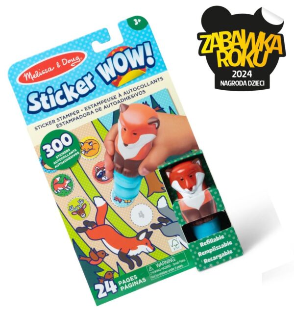 Melissa and Doug Sticker WOW! Stempelki z naklejkami Lisek