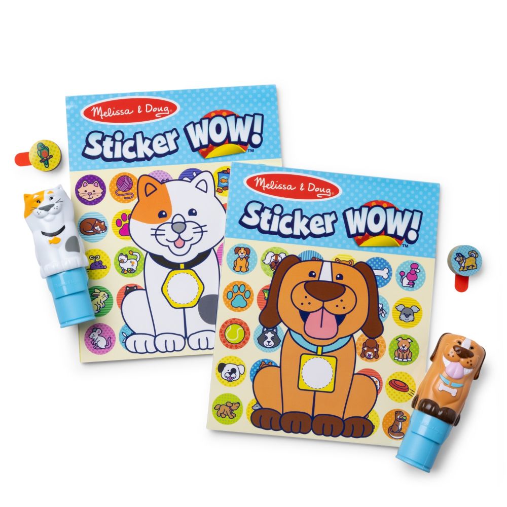 Melissa and Doug Sticker WOW! Zestaw Stempelki z naklejkami pies i kot 900szt. (5)