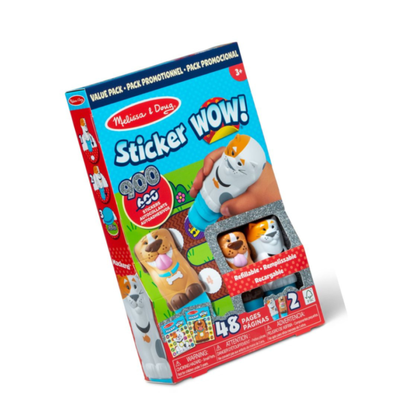 Melissa and Doug Sticker WOW! Zestaw Stempelki z naklejkami pies i kot 900szt.